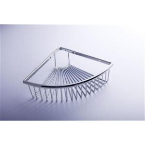 H212 Corner Basket Made of solid brass, chrome finished Size: 210 x 210 x 70mm
